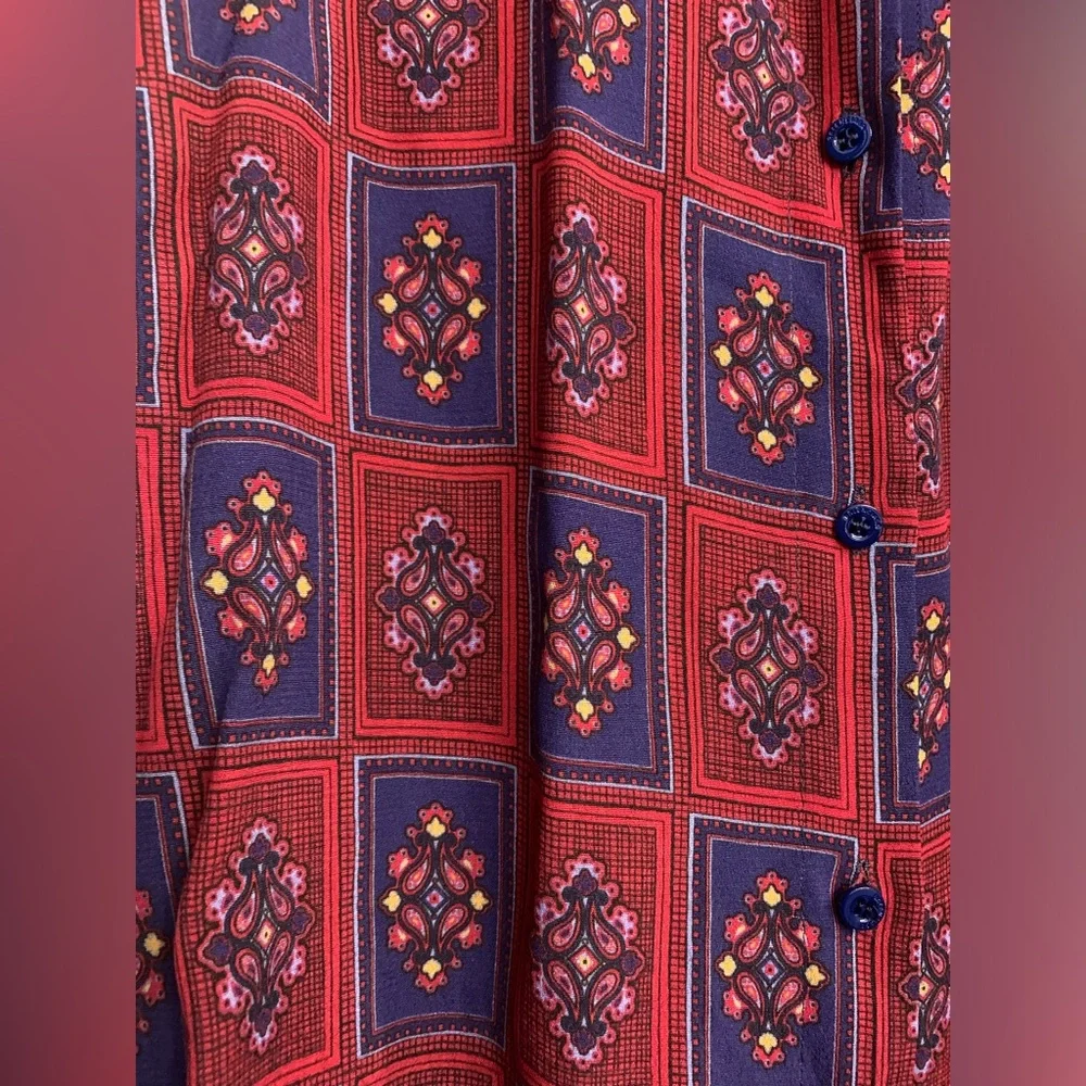 Balenciaga 2019 Convertible Paisley Asymmetrical Button-Up size FR 36 US 4 NWT - Picture 6 of 16